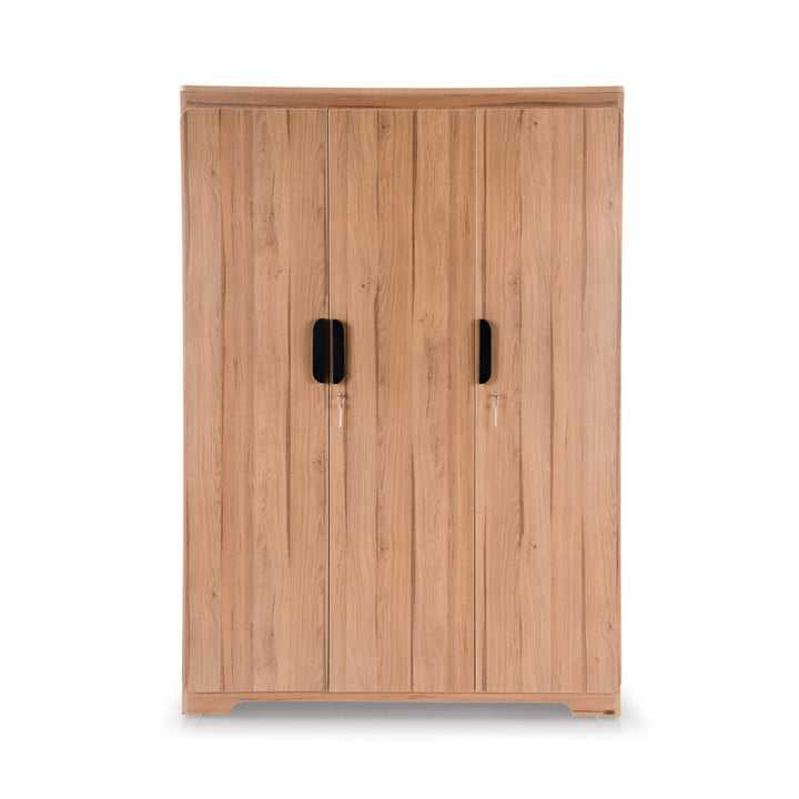 The Vienta 3-Door Wardrobe in Brentwood Oak
