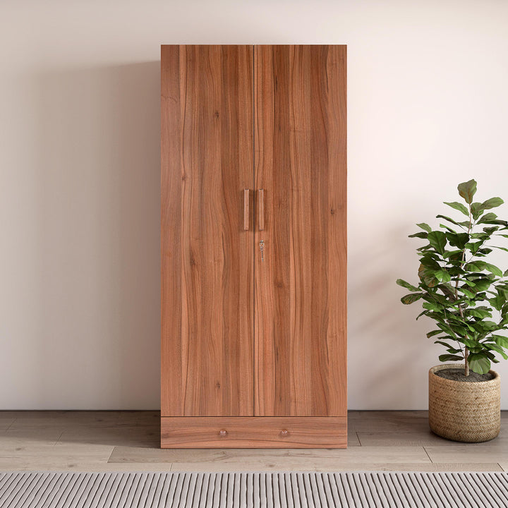 The Alister 2-Door Wardrobe with Gallery Drawer