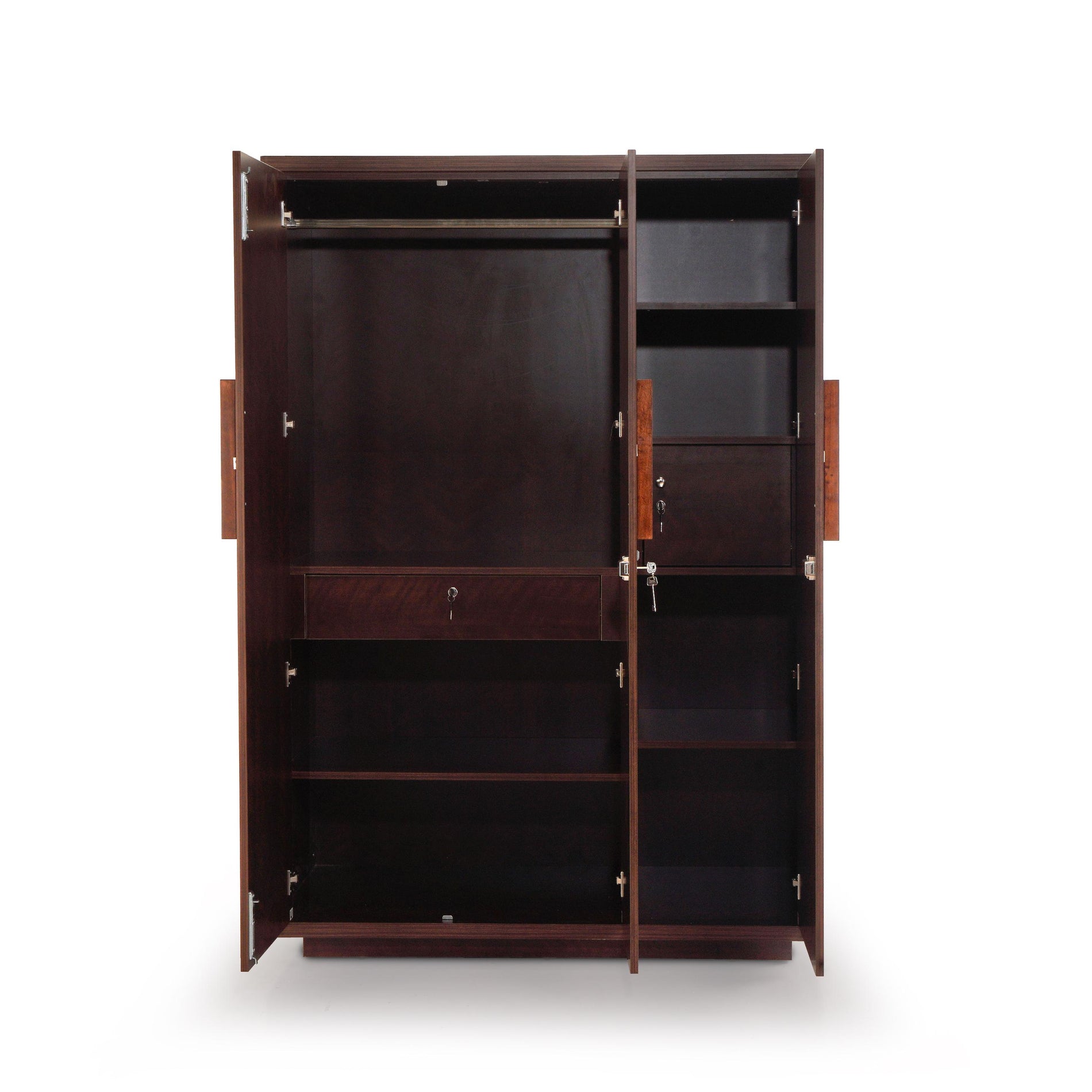 The Verve 3-Door Wardrobe in Omaha Cherry