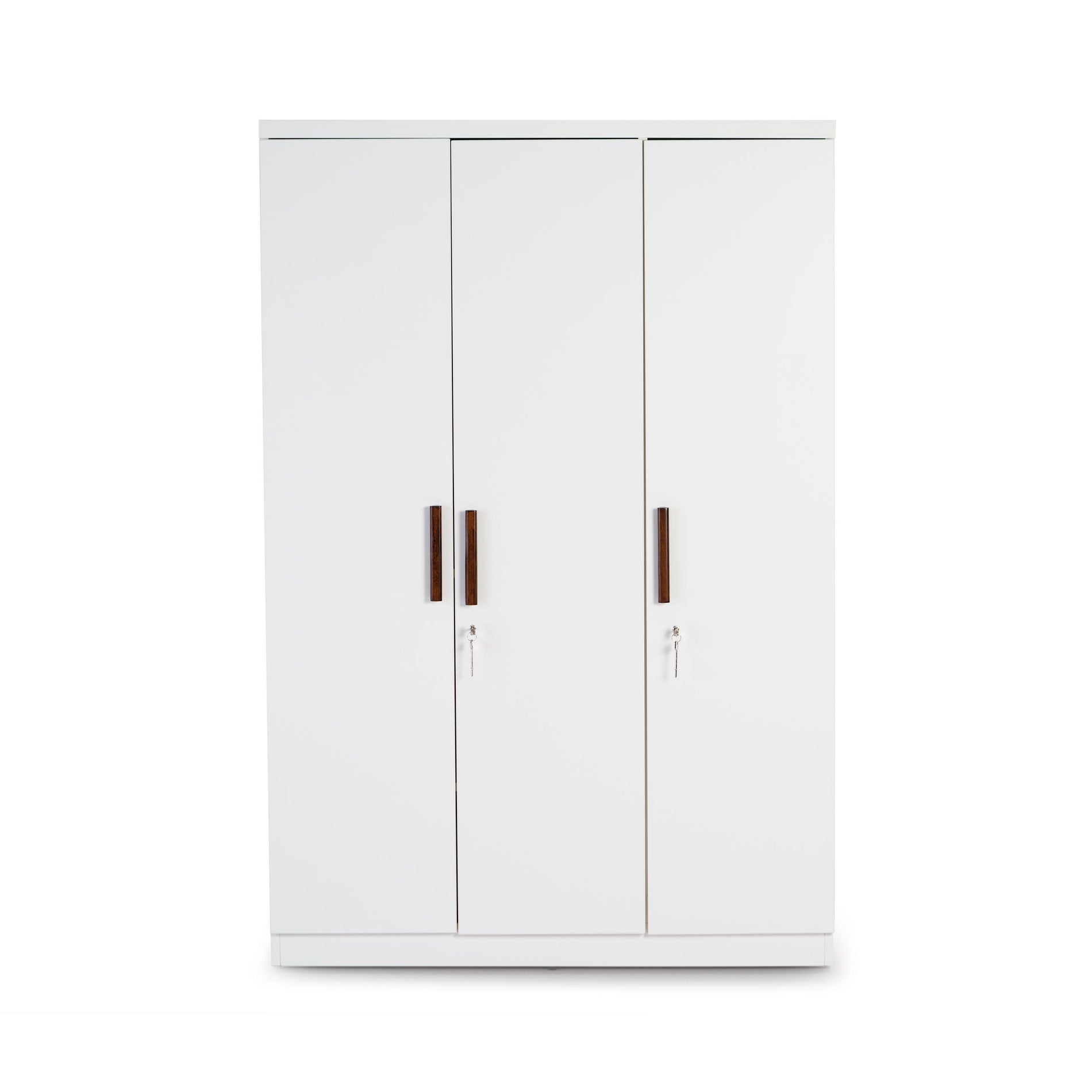 The Alabaster 3-Door Wardrobe in Frosty White