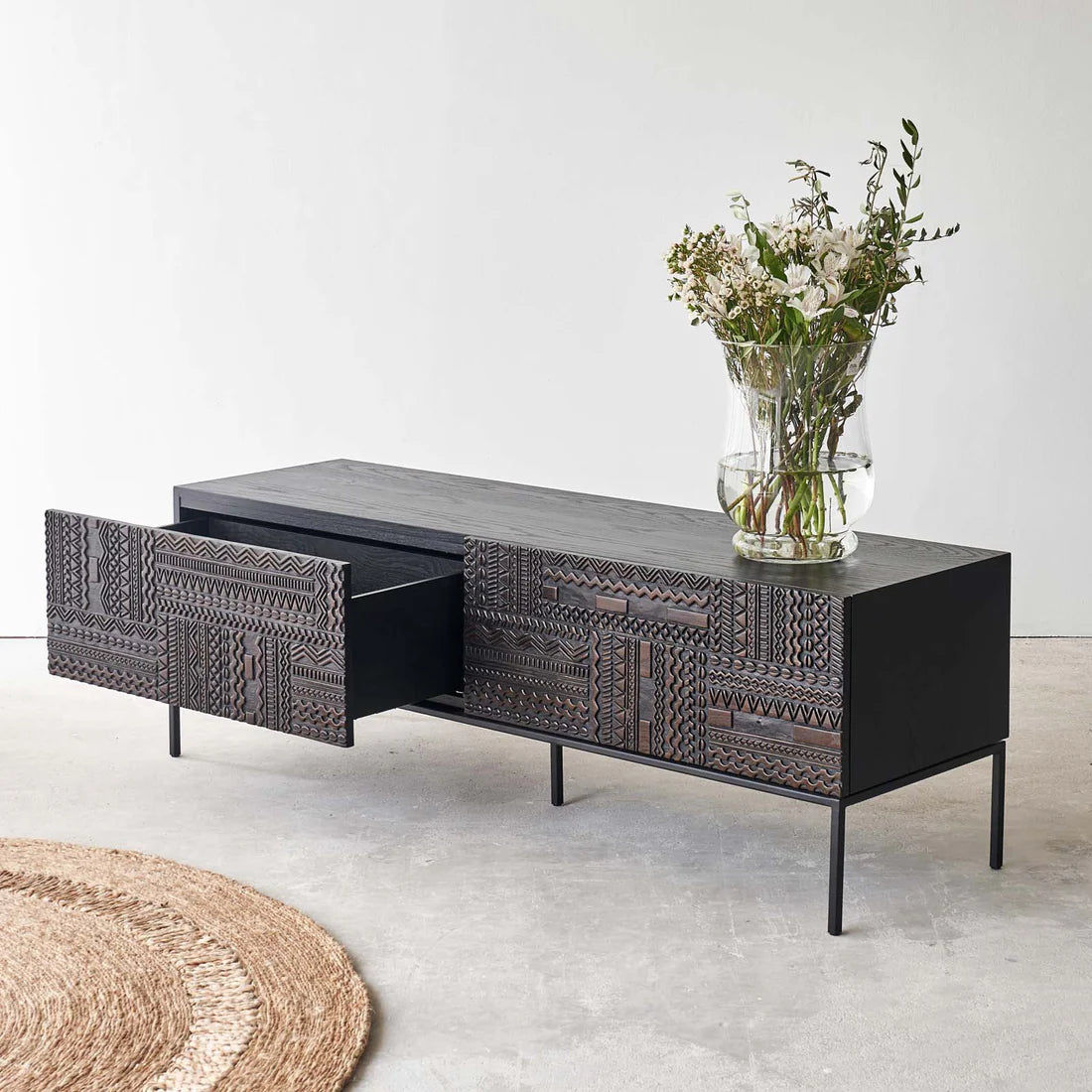 Ancestors Carved TV Unit
