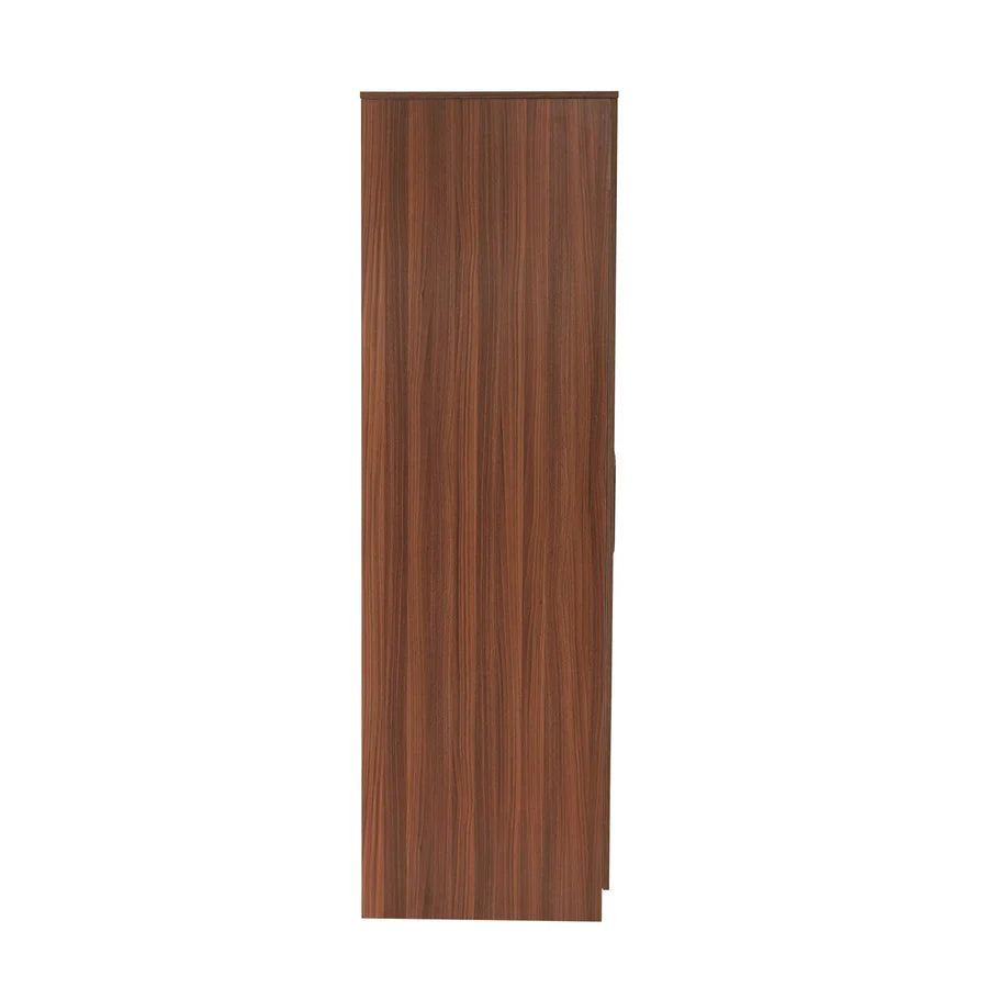 The Calipso 4-Door Wardrobe in Classic Plank Walnut