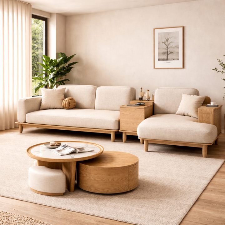 Cara Custom Wooden Upholstered Sofa & Daybed