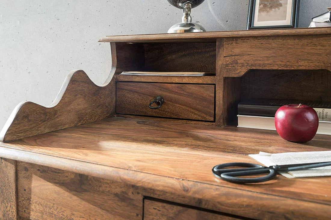 Jaipur Solid Wood Study Table With Three Drawers