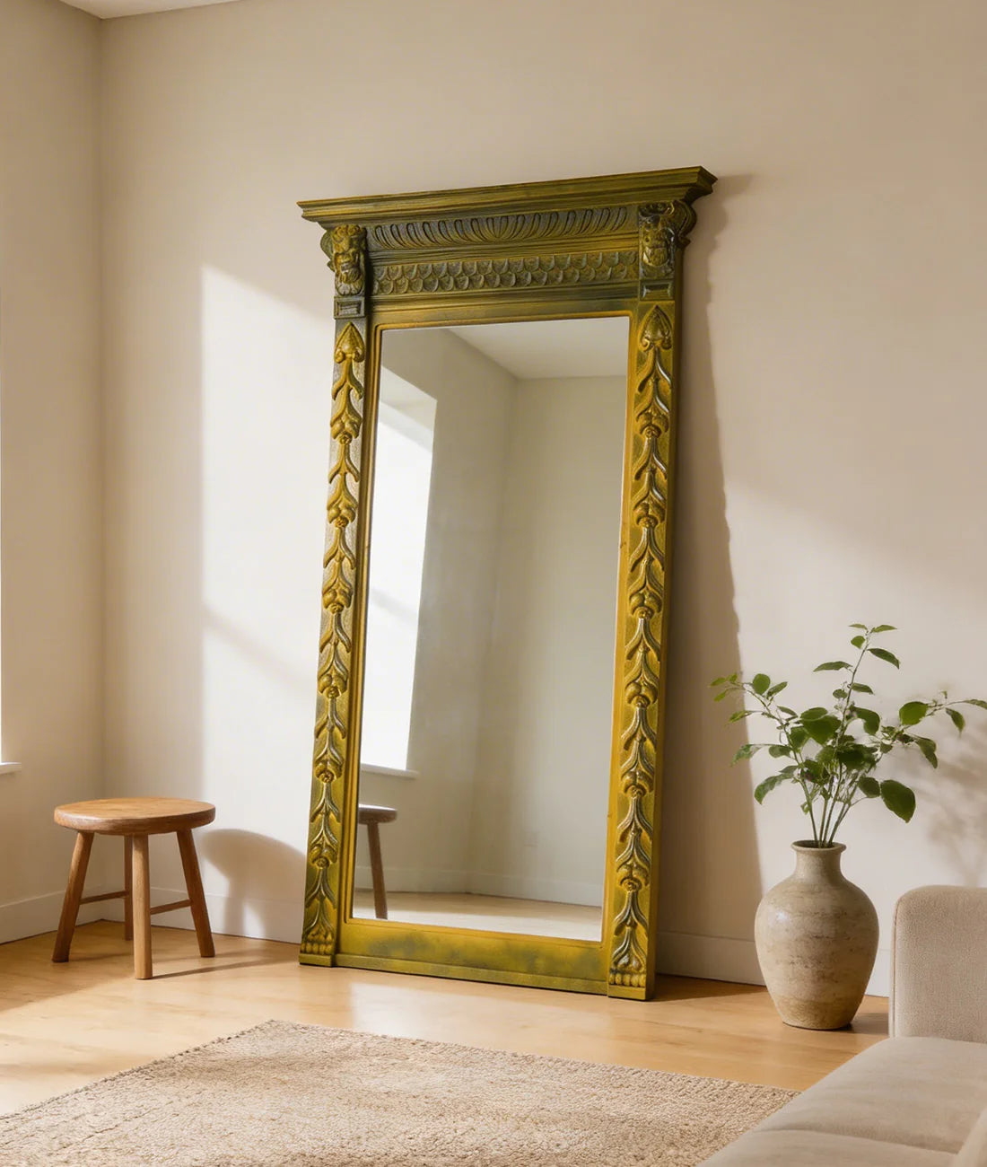 Nakul Carved Mirror