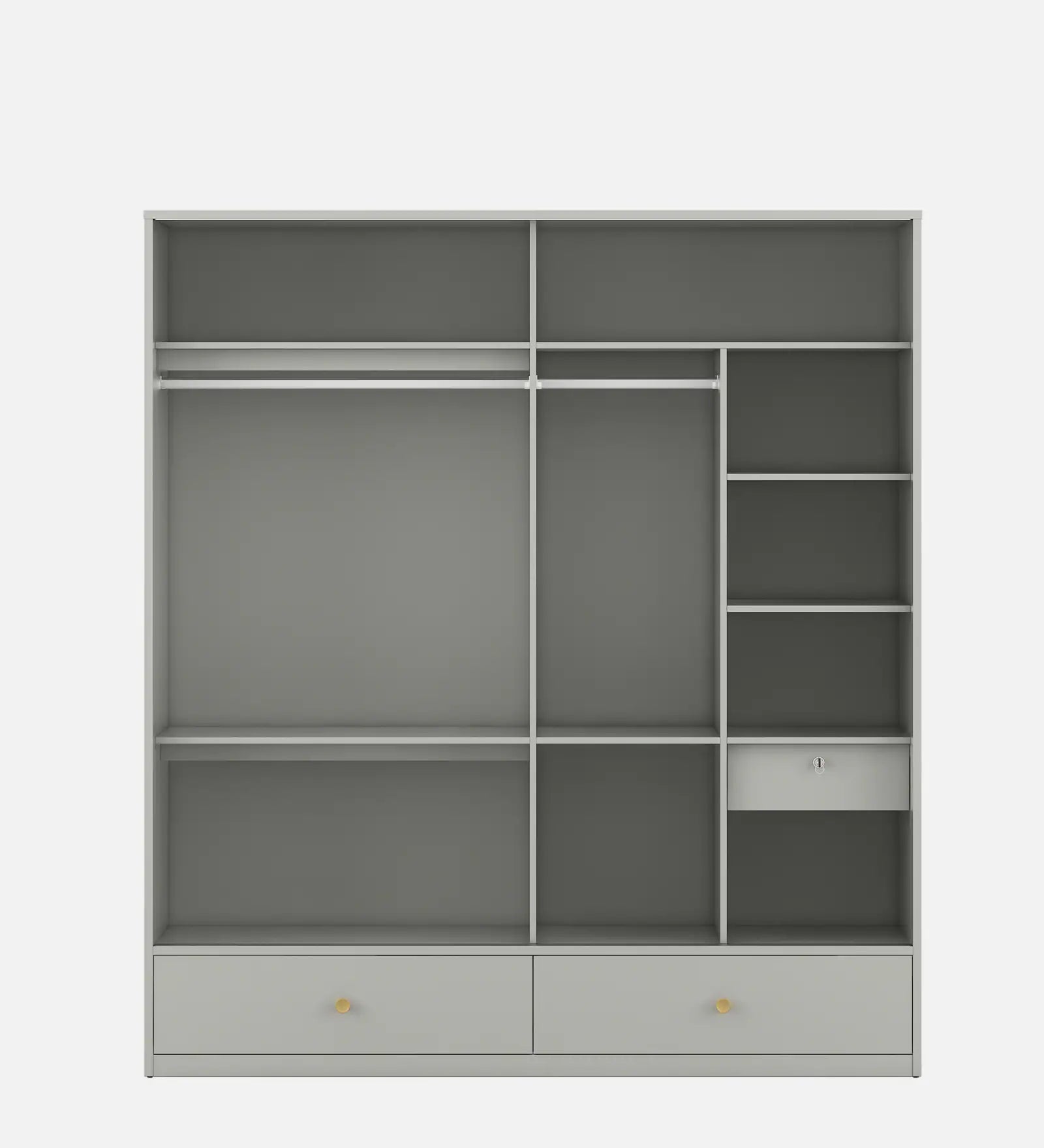 The Cascada 2-Door Sliding Wardrobe in Pumice Grey