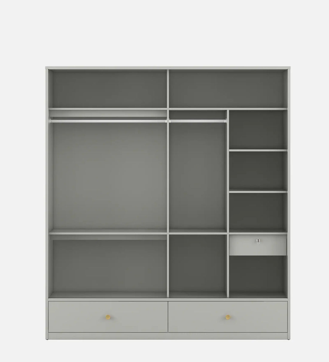 The Cascada 2-Door Sliding Wardrobe in Pumice Grey