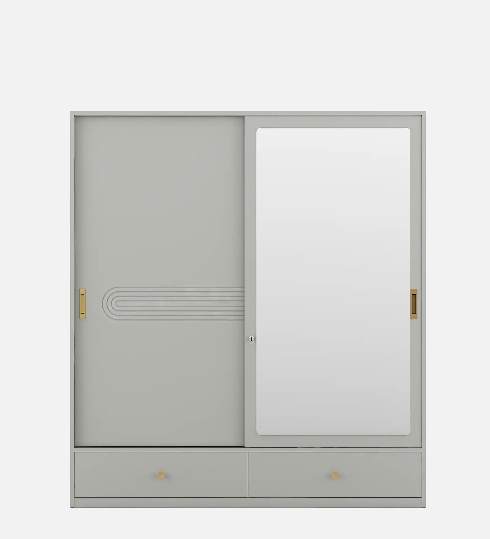 The Cascada 2-Door Sliding Wardrobe in Pumice Grey