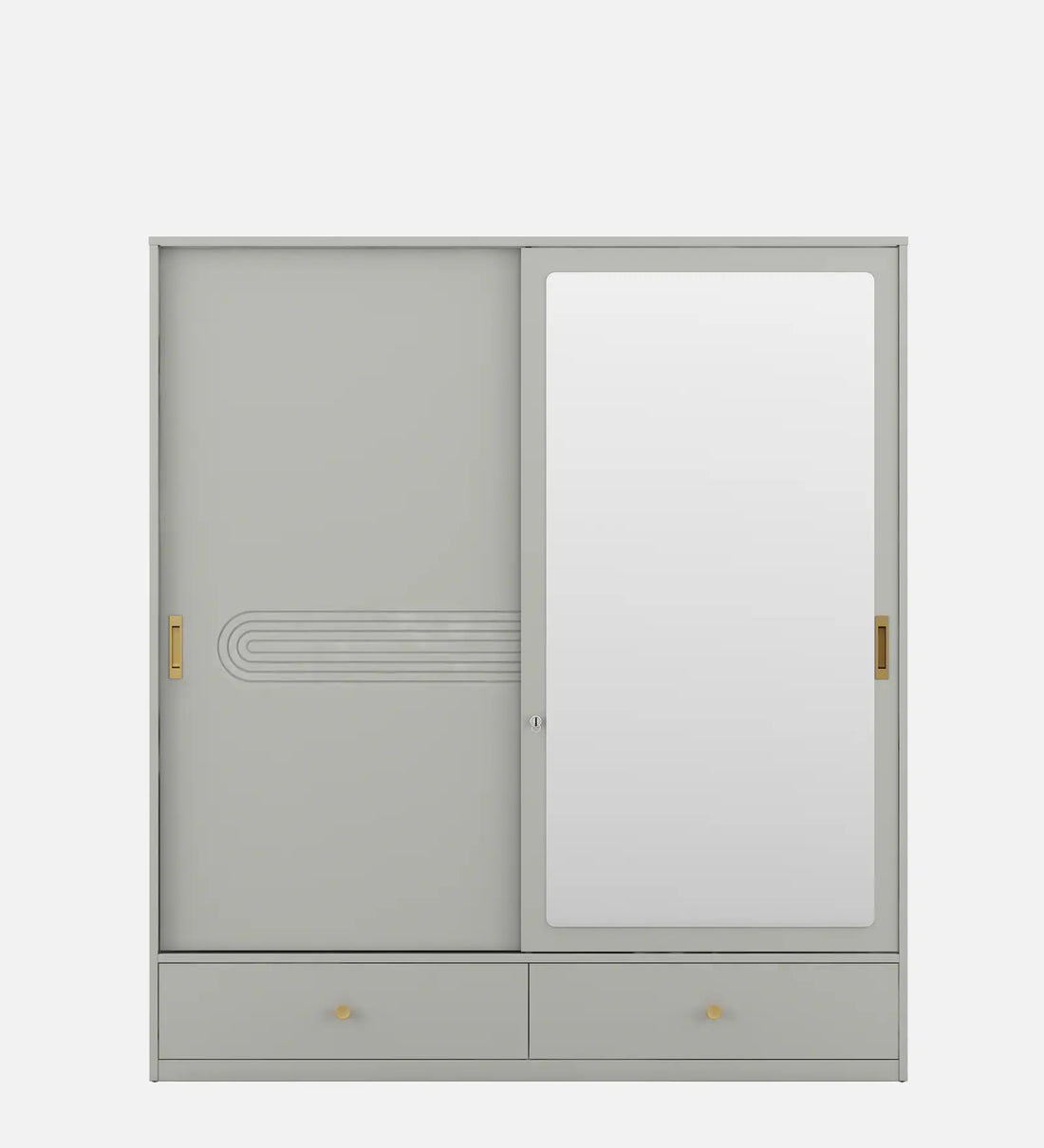 The Cascada 2-Door Sliding Wardrobe in Pumice Grey