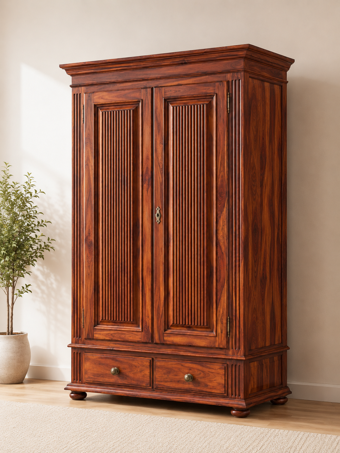 Heritage Fluted Door Wardrobe