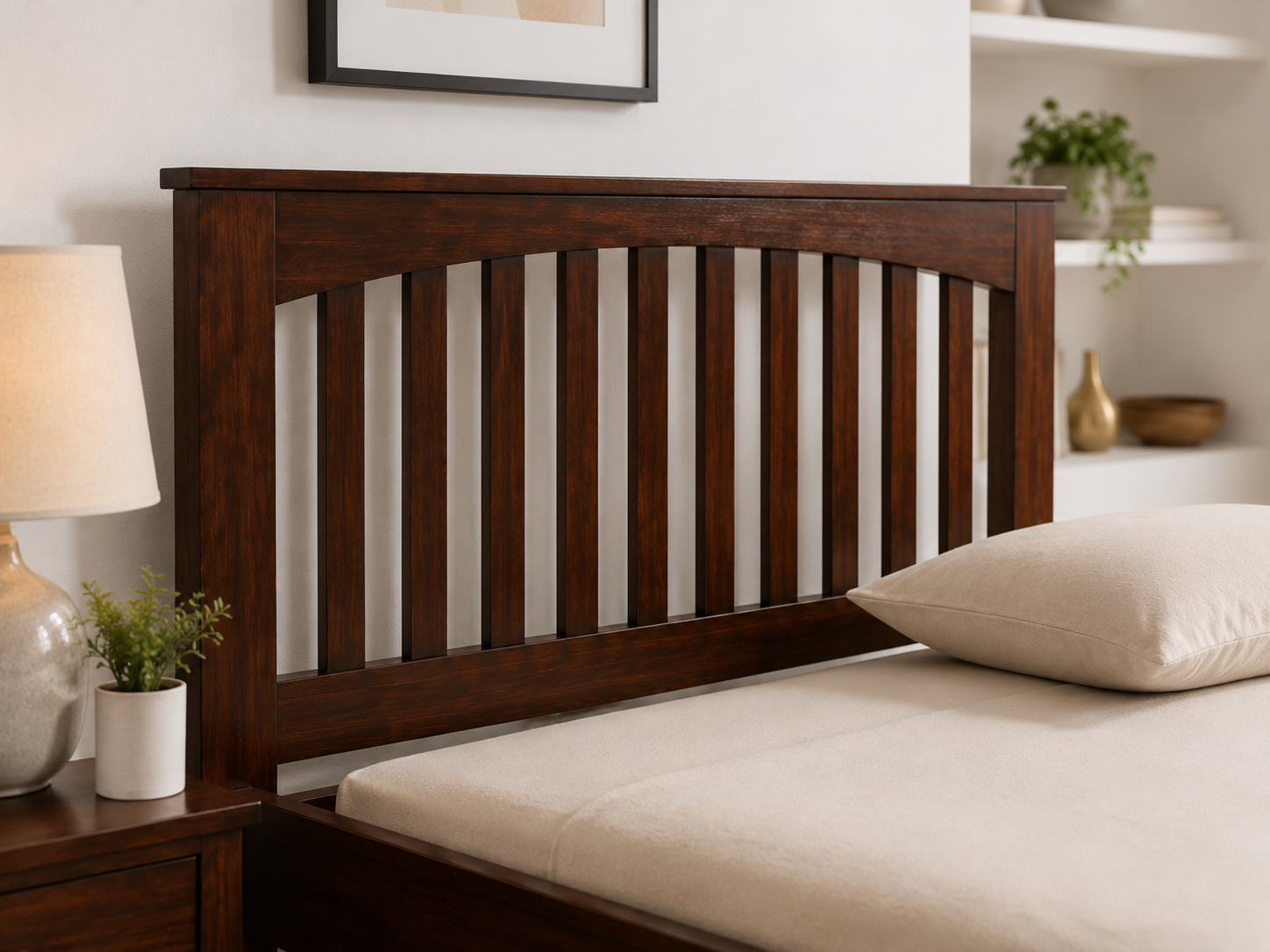 Classic Solid Wood Single Bed