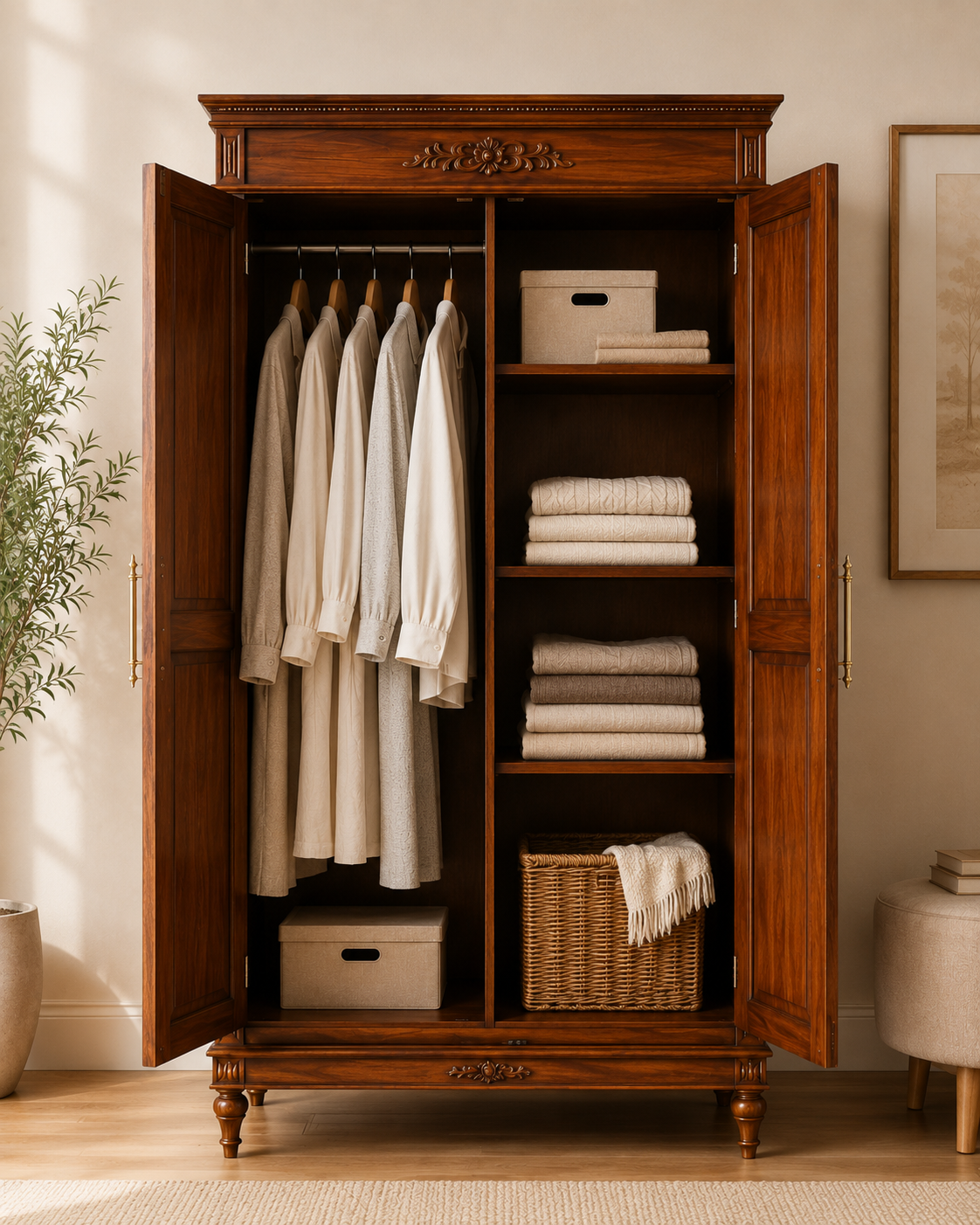 Heritage Fluted Door Wardrobe