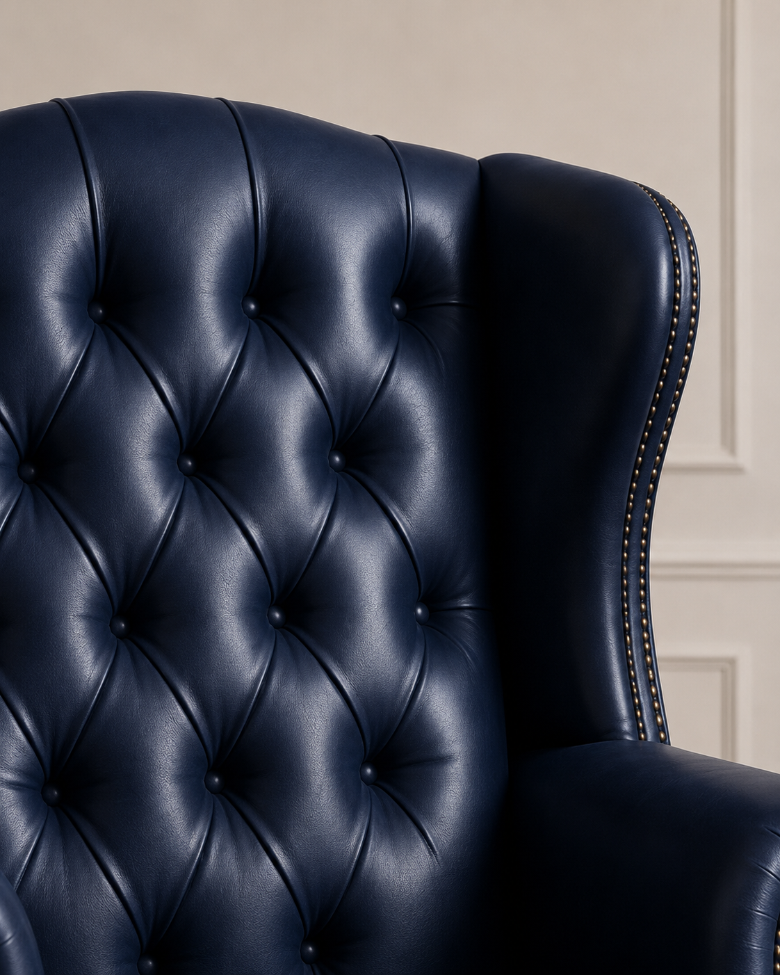 Classic Tufted Wingback Lounge Chair