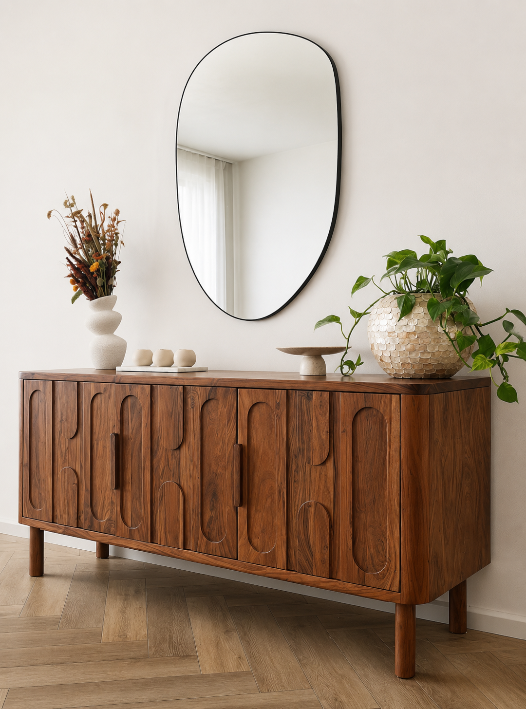 Arlo Sculpted Solid Wood Sideboard