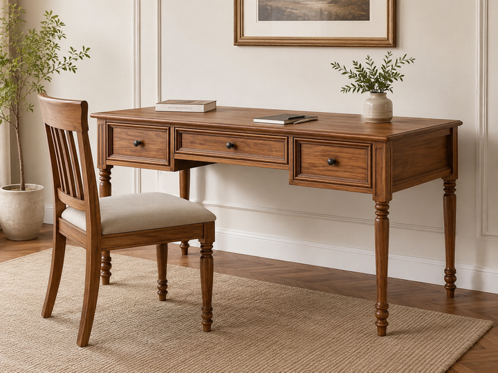 Heritage Three Drawer Writing Desk
