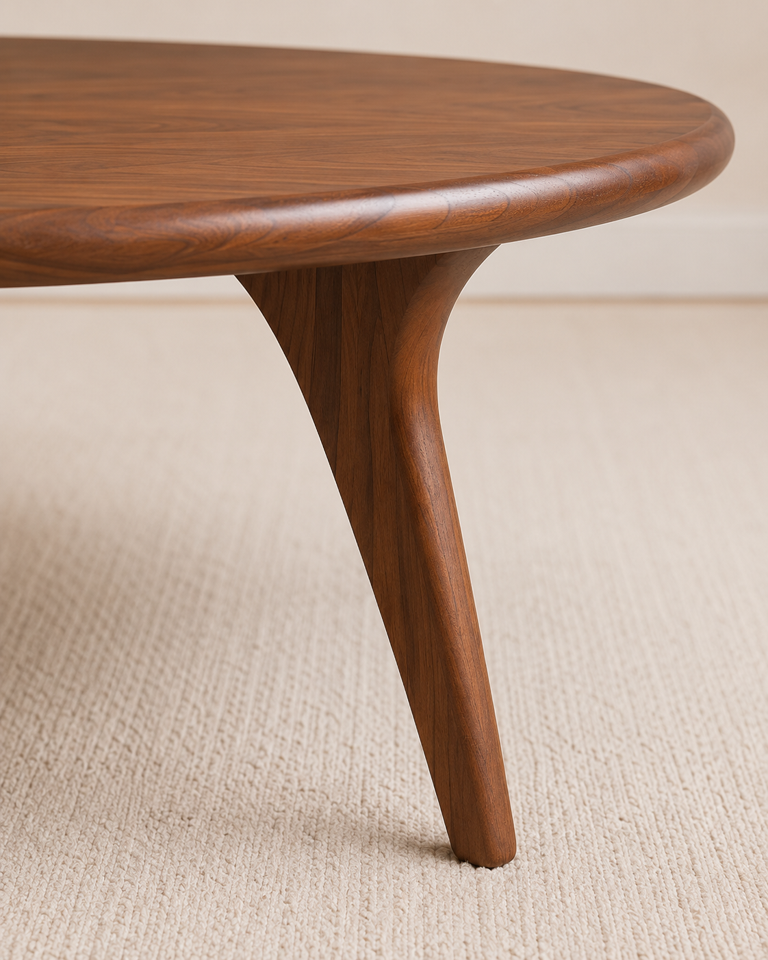 Solis Round Solid Wood Coffee Table