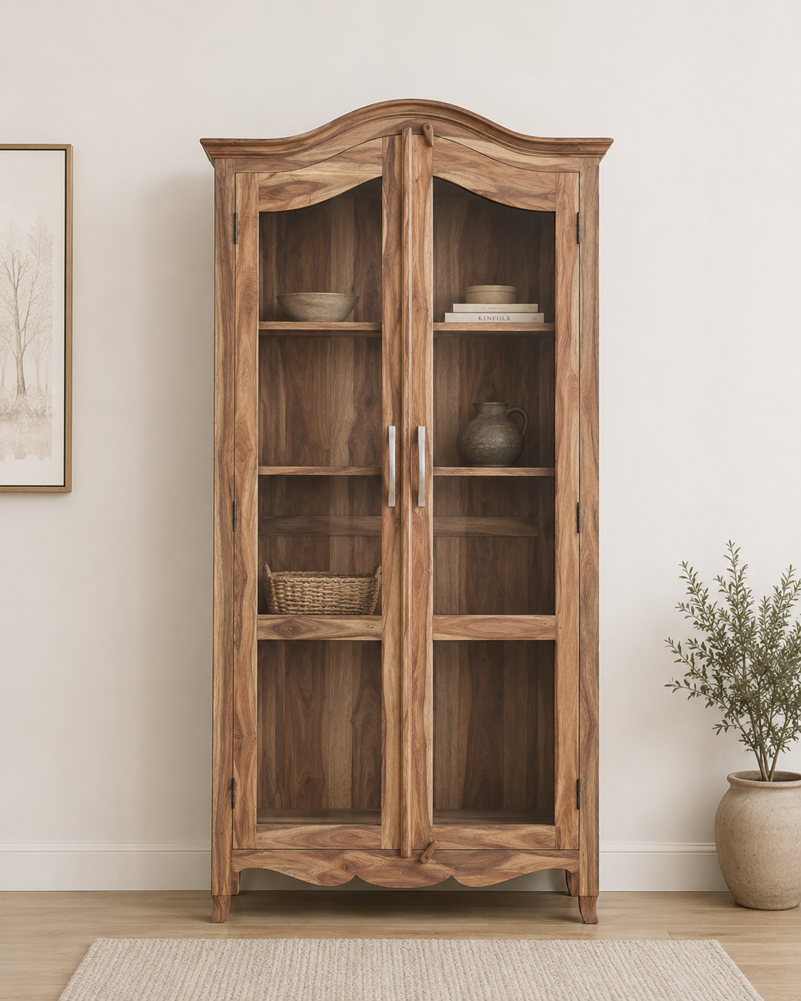 Classic Solid Wood Display Cabinet