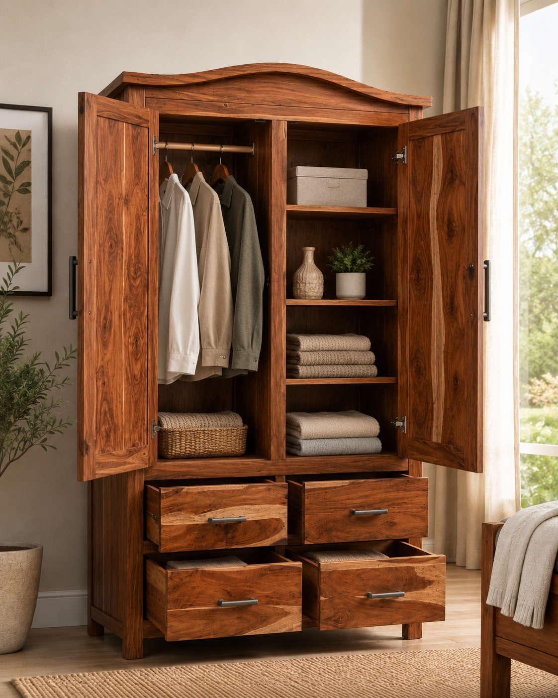 Heritage Solid Wood Wardrobe
