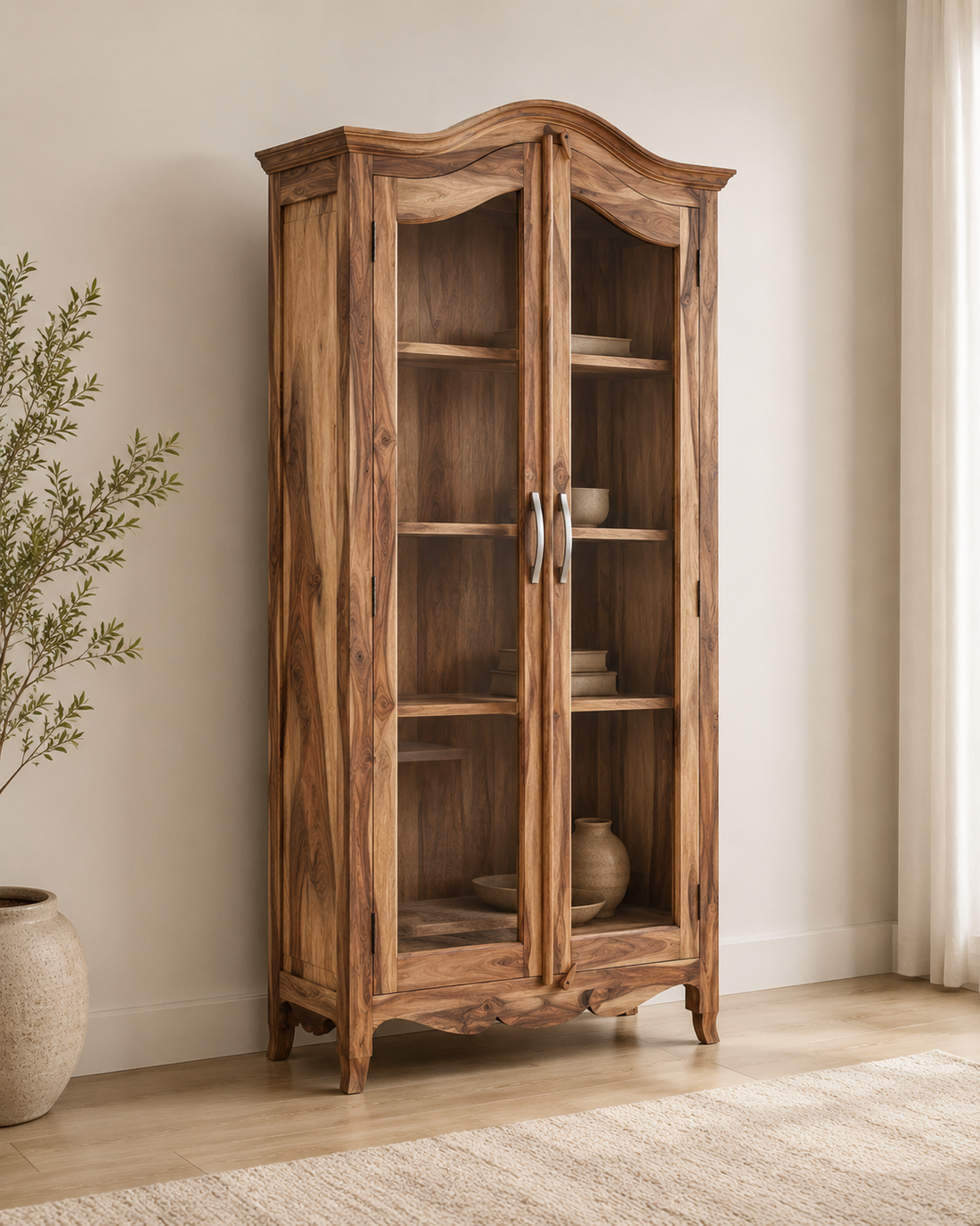 Classic Solid Wood Display Cabinet