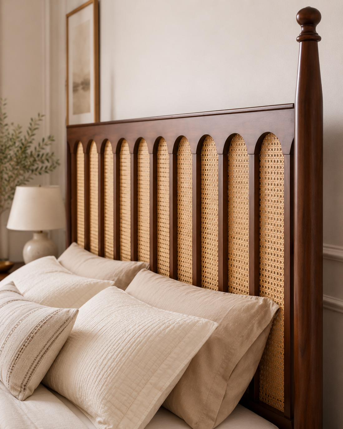 Arden Cane Panel Poster Bed