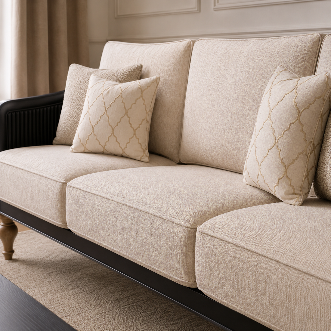 Modern Luxury Living Room Sofa Set (3+1+1)