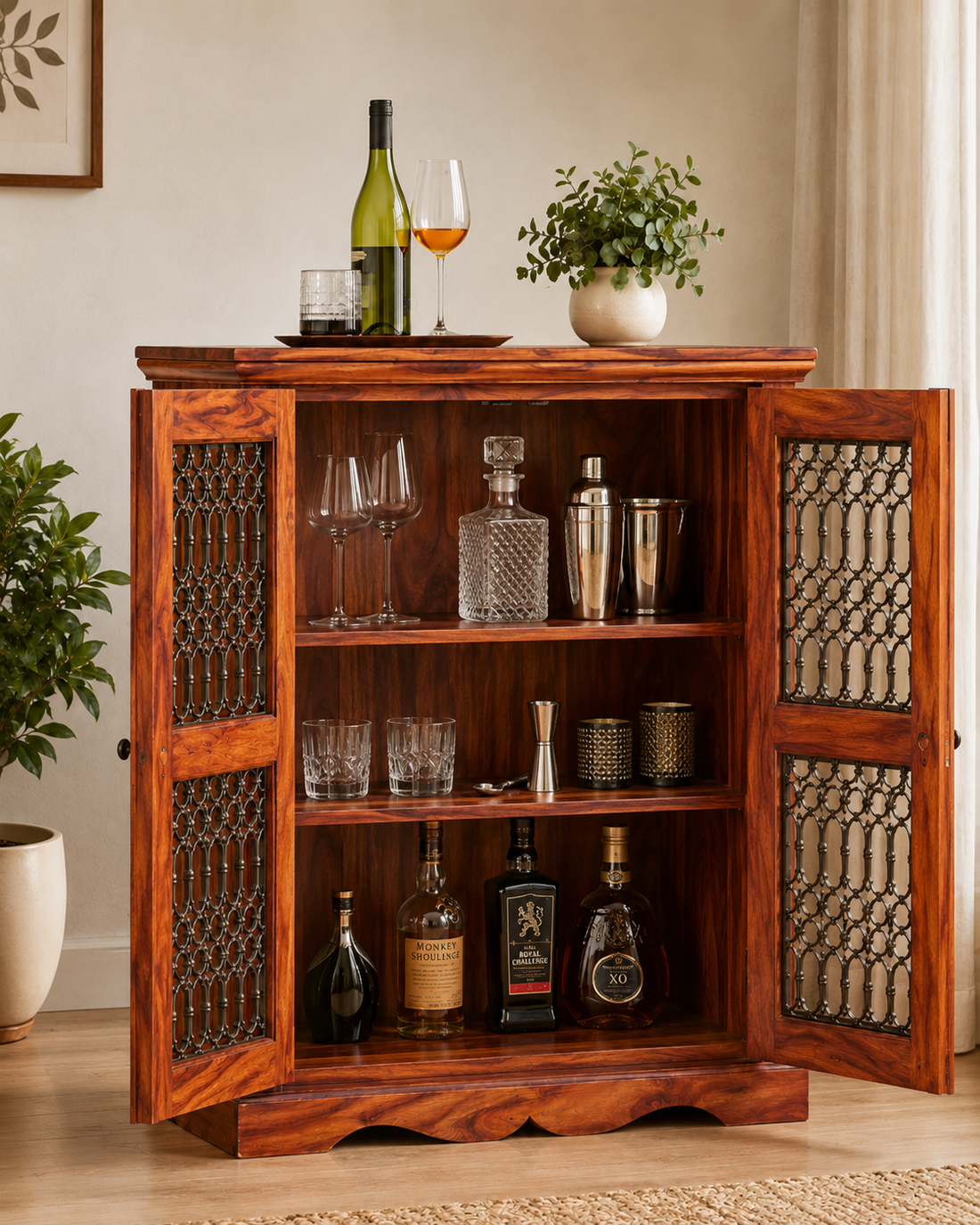 Heritage Solid Wood Crockery Cabinet
