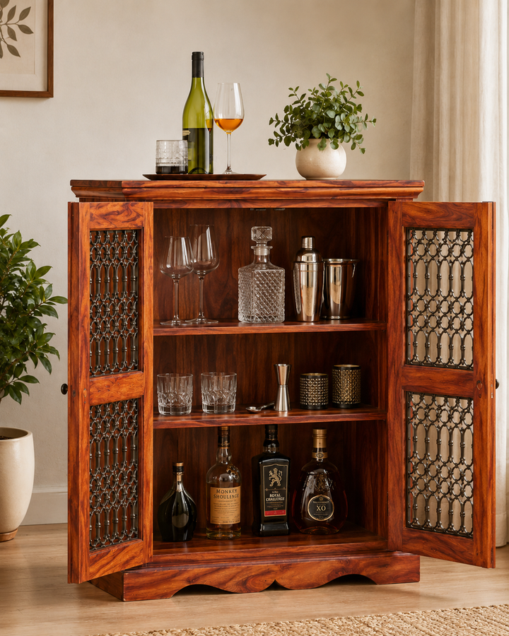 Heritage Solid Wood Crockery Cabinet