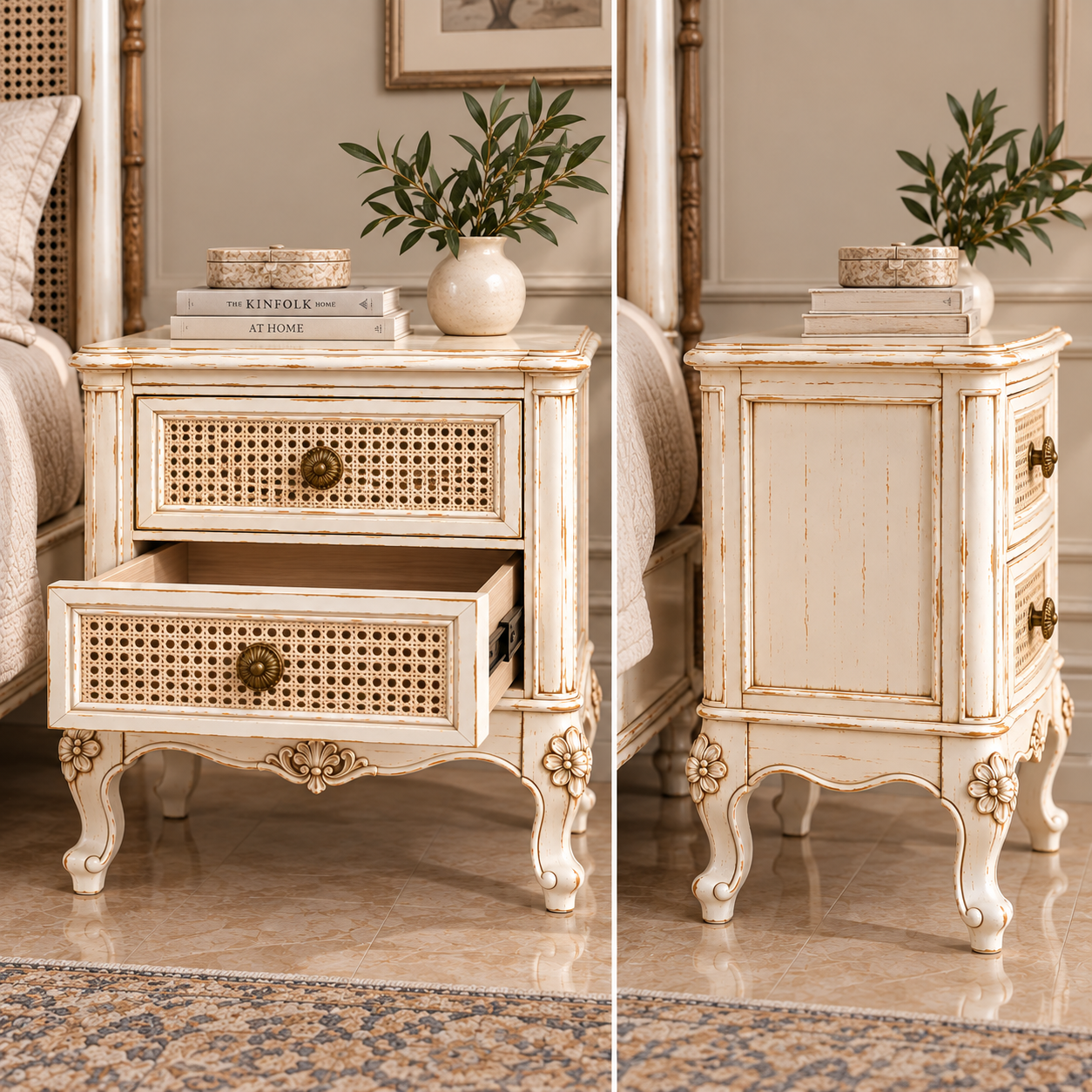 The Rajwara Cane Bedside