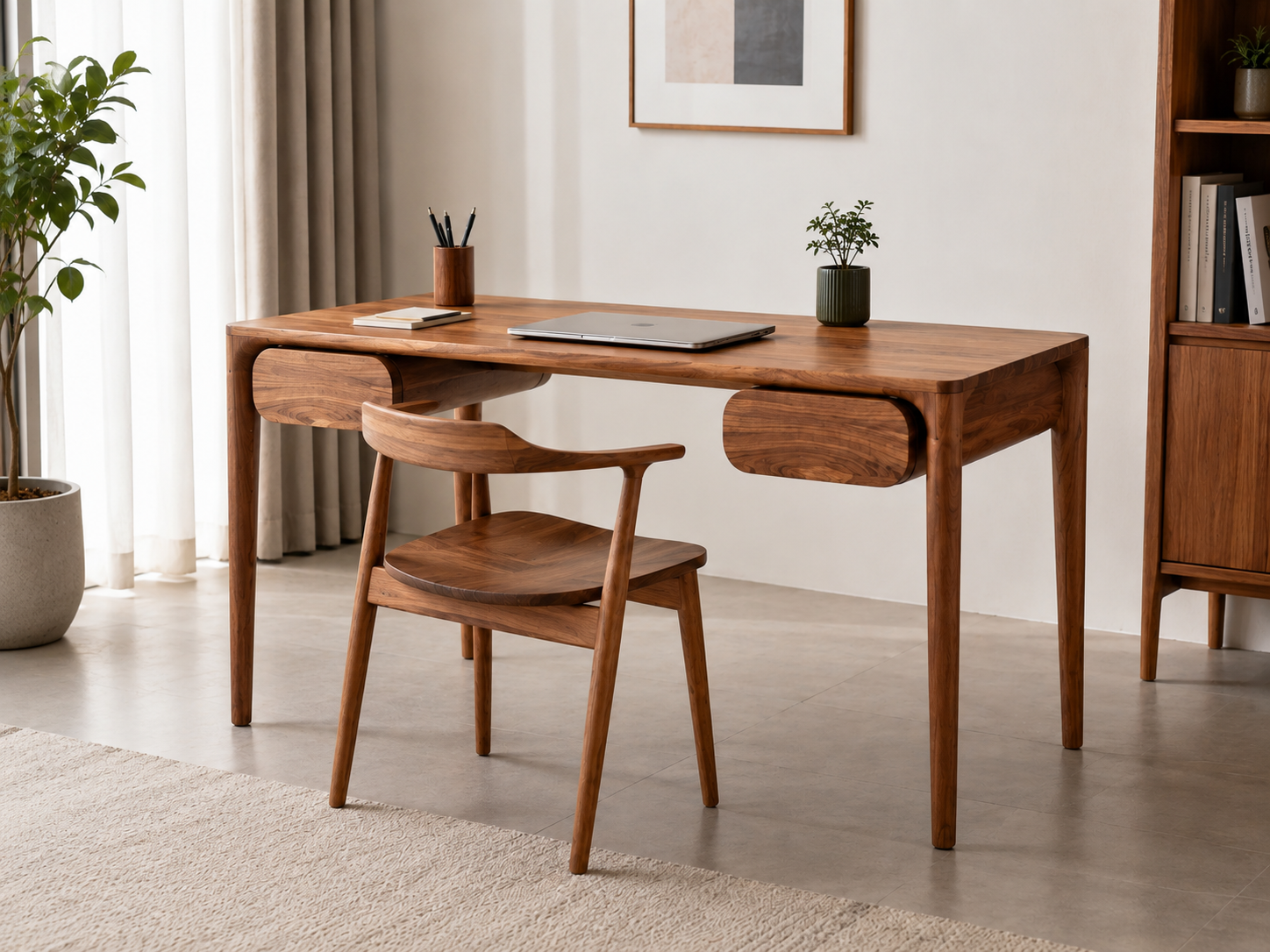 Nordic Dual Drawer Writing Desk