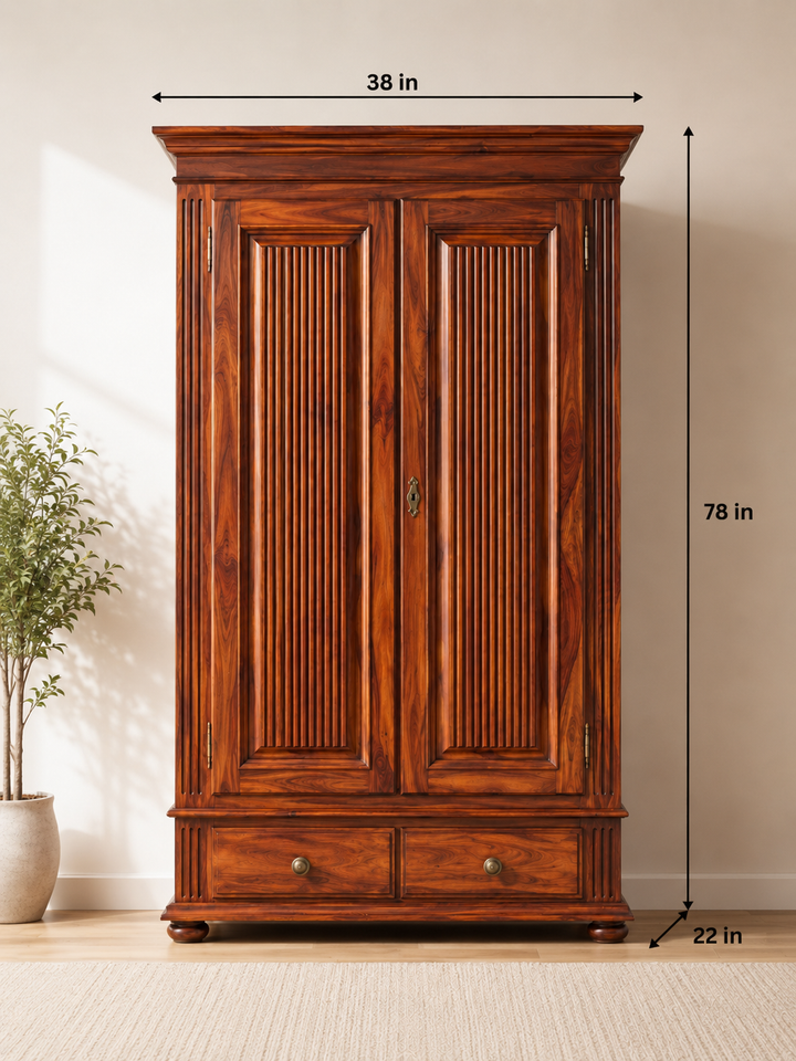 Heritage Fluted Door Wardrobe