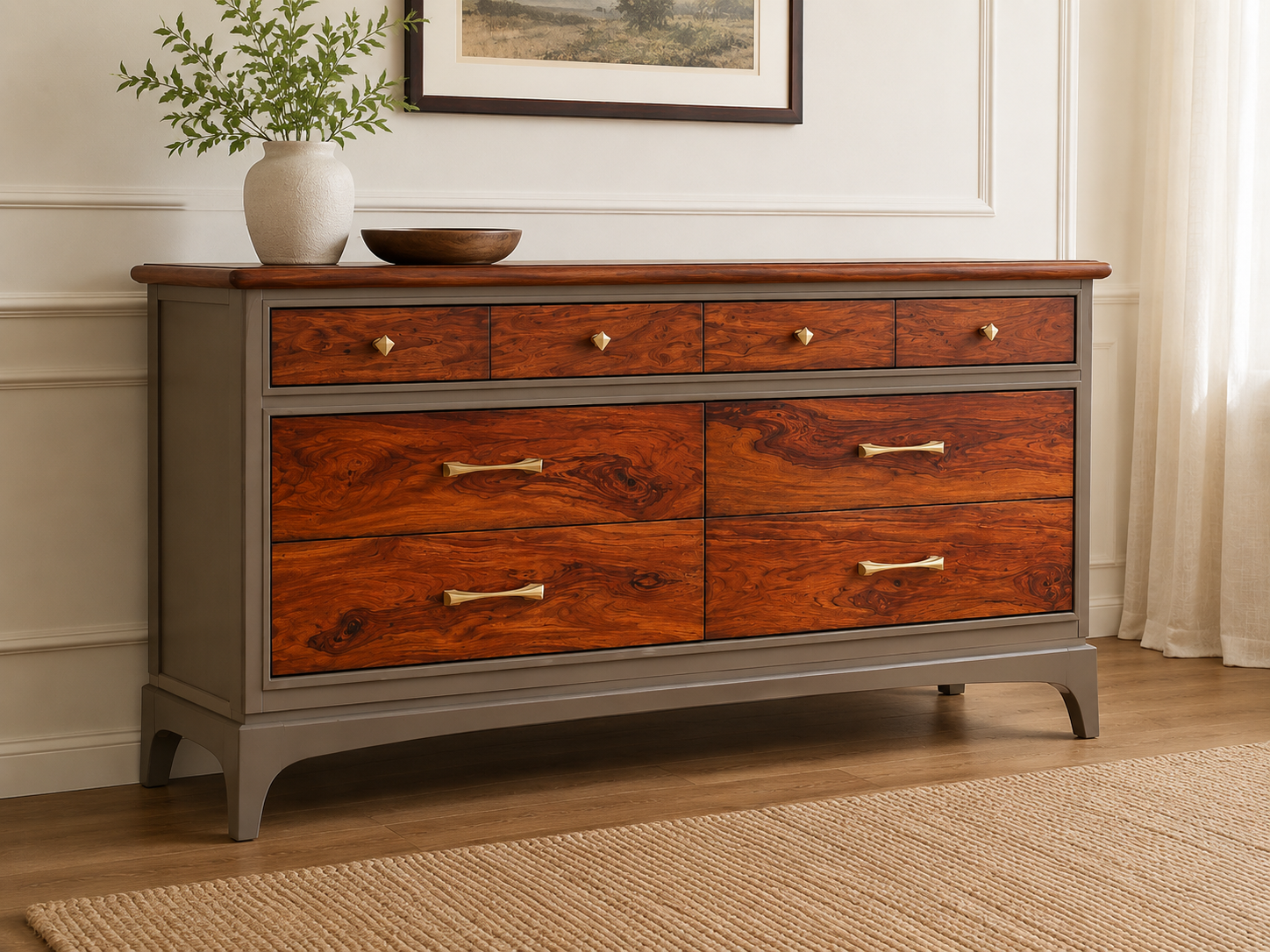 Regal Rosewood Chest of Drawers