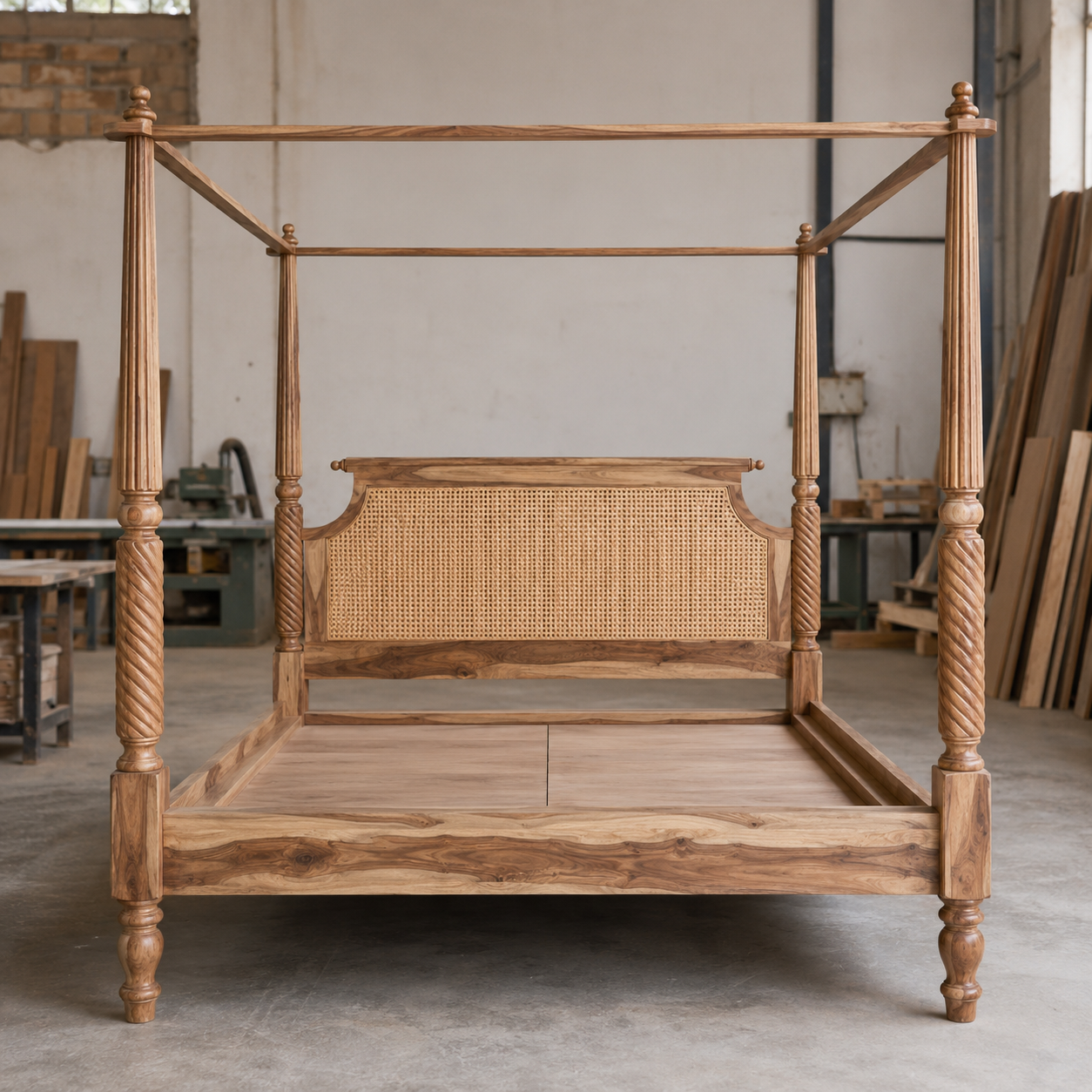 Heritage Cane Canopy Bed