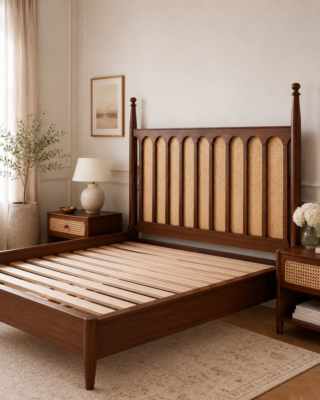 Arden Cane Panel Poster Bed