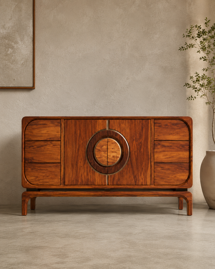 Nova Arc Solid Wood Sideboard