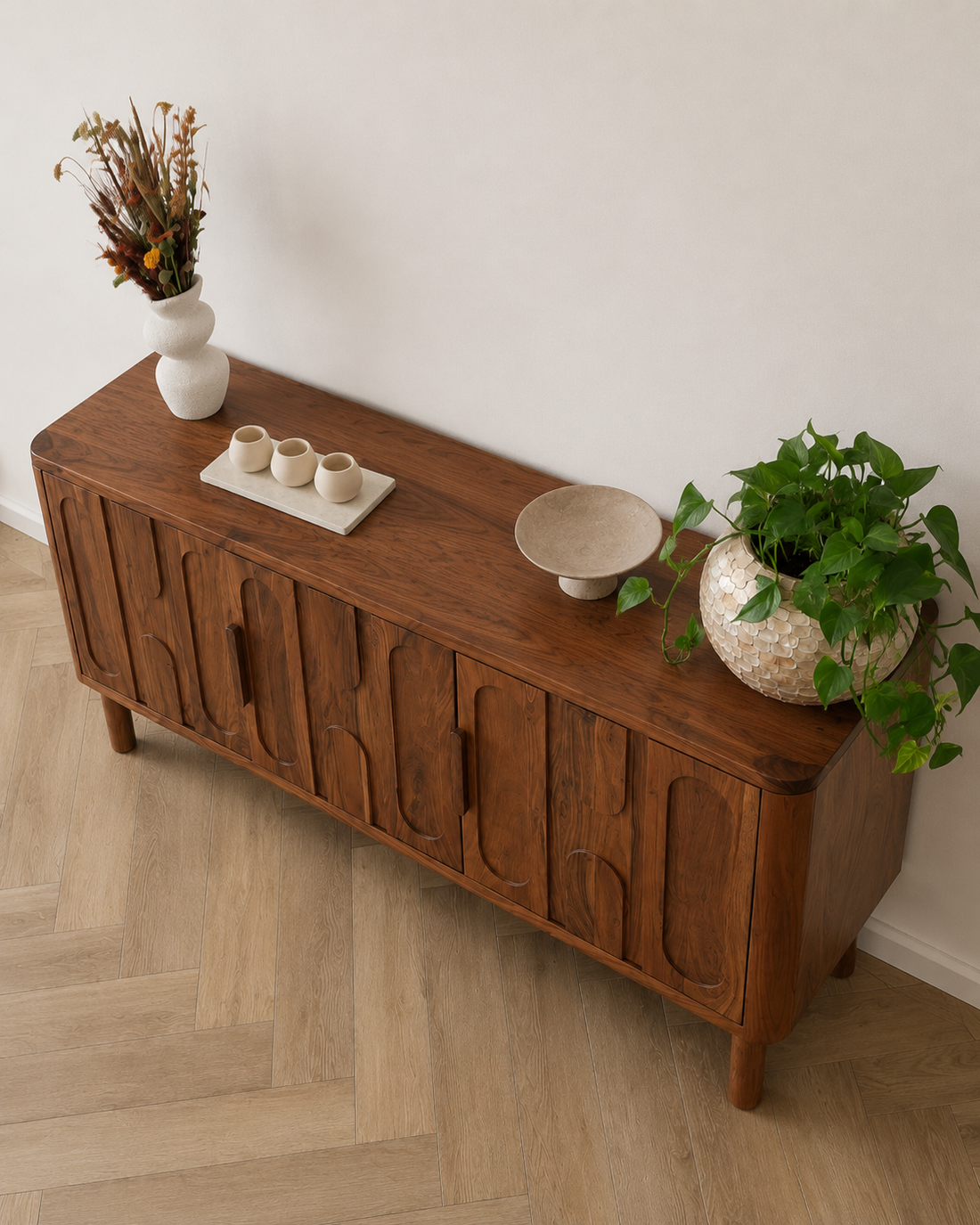 Arlo Sculpted Solid Wood Sideboard