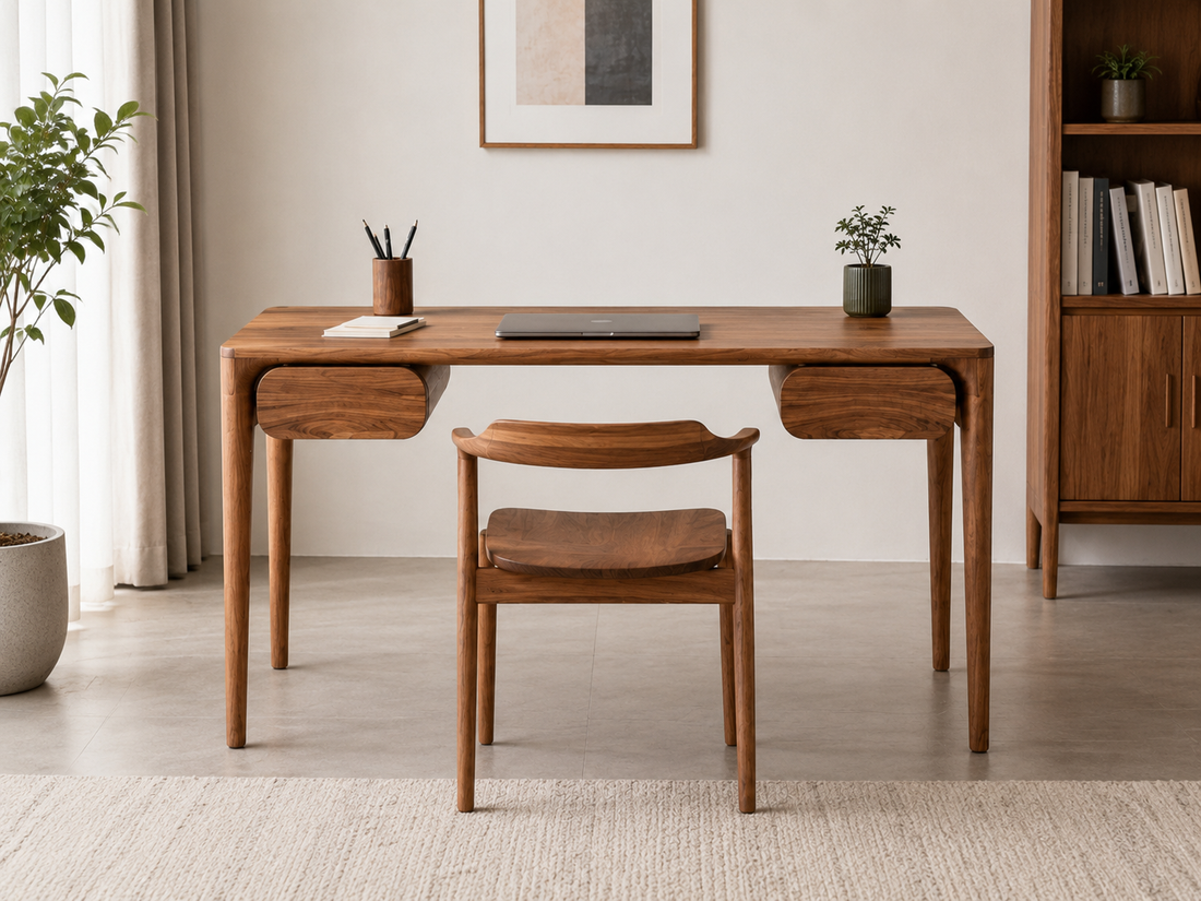 Nordic Dual Drawer Writing Desk
