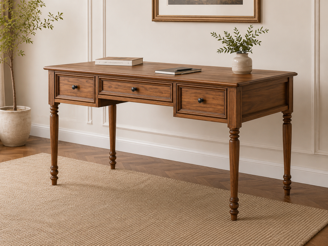 Heritage Three Drawer Writing Desk