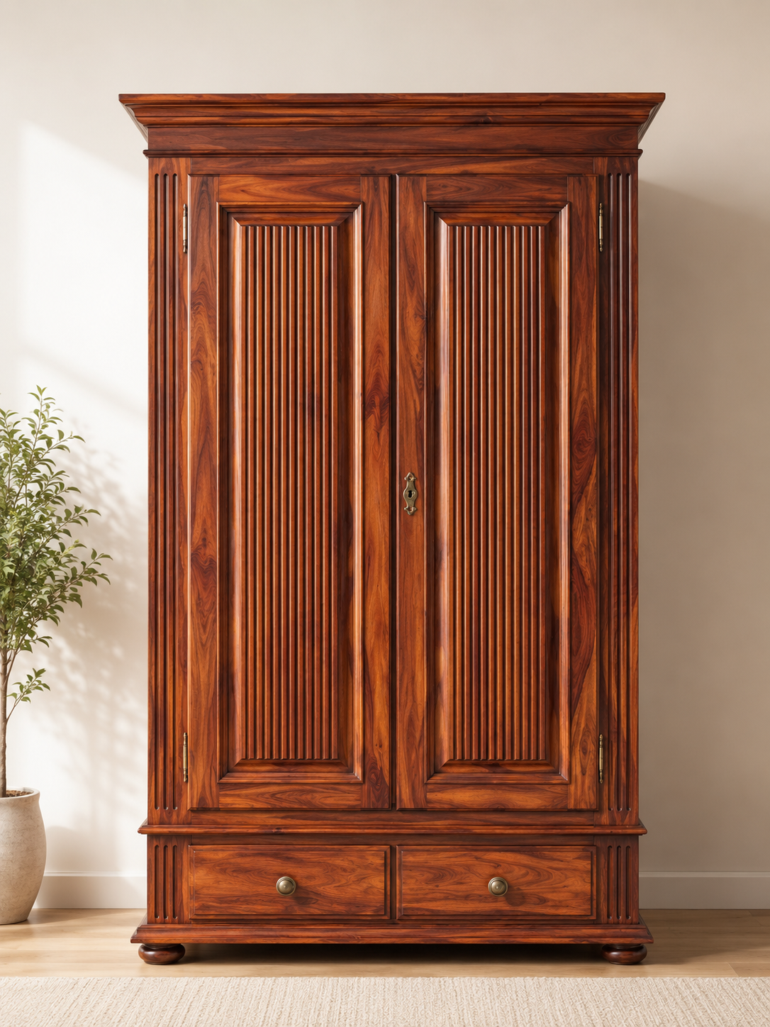 Heritage Fluted Door Wardrobe