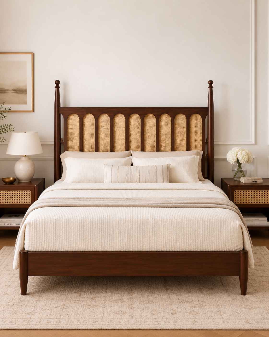 Arden Cane Panel Poster Bed