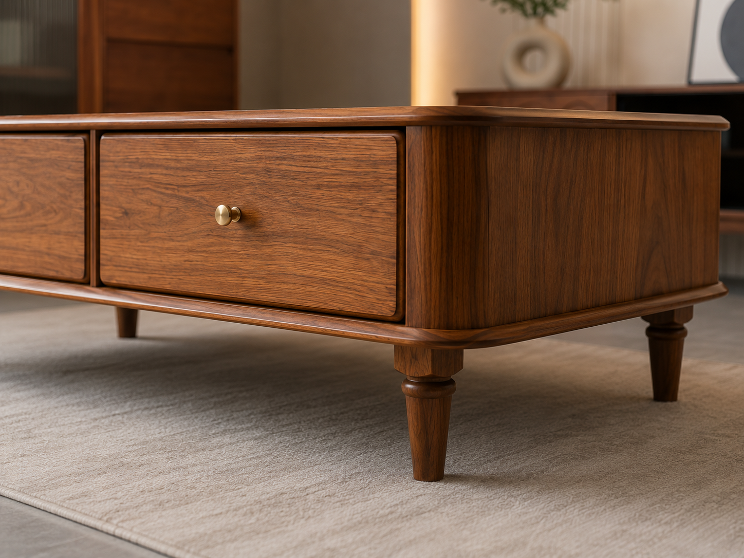 Verona Storage Solid Wood Coffee Table
