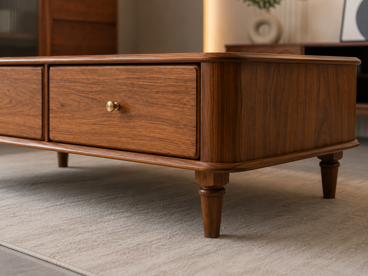 Verona Storage Solid Wood Coffee Table