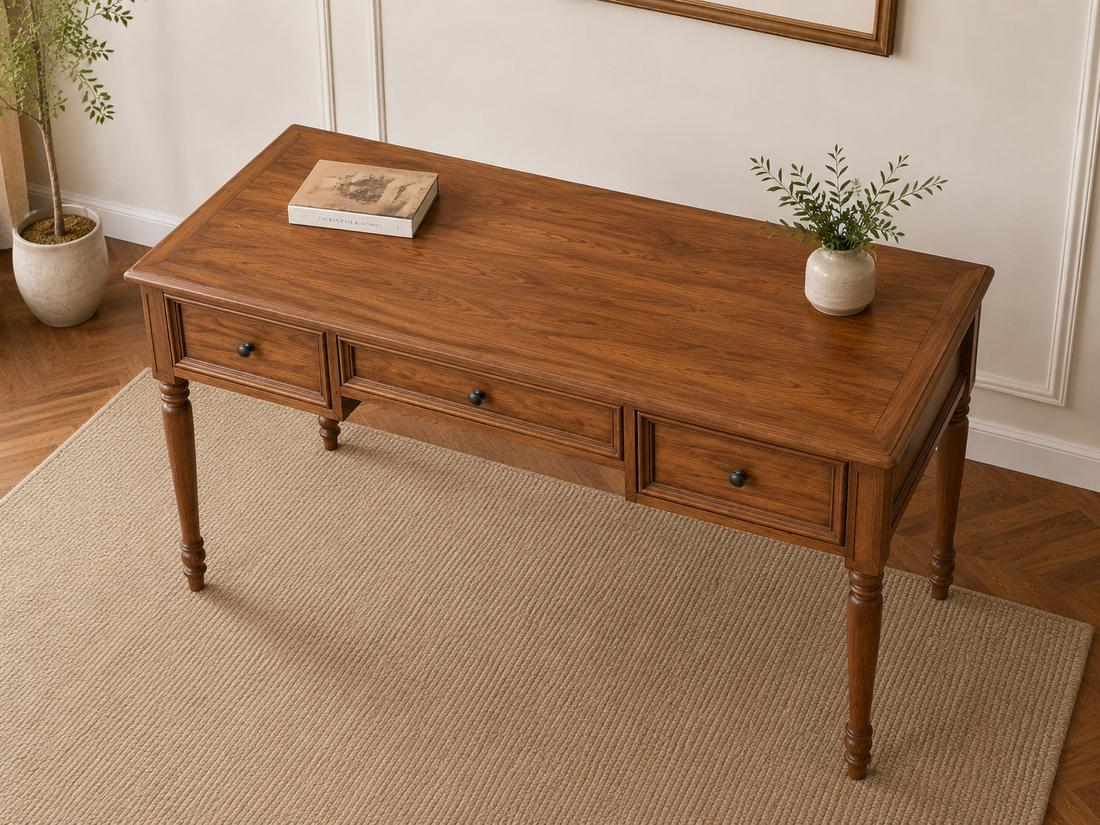 Heritage Three Drawer Writing Desk