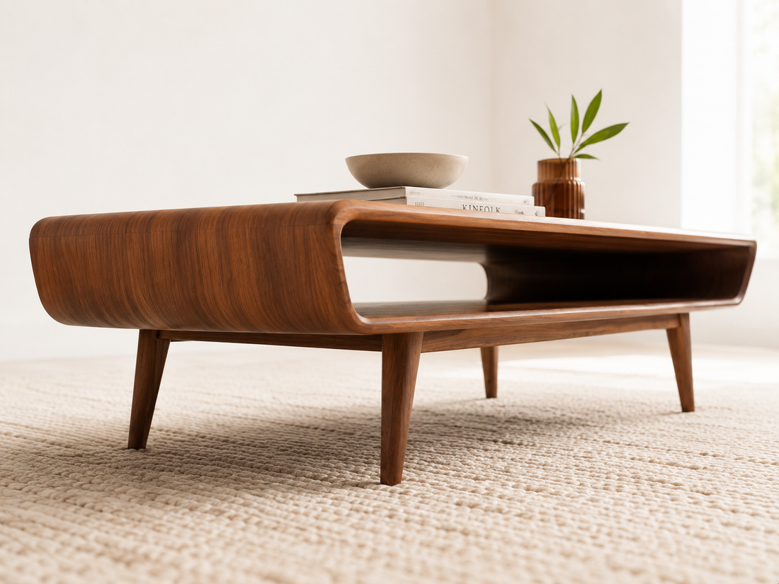 Luna Modern Solid Wood Coffee Table