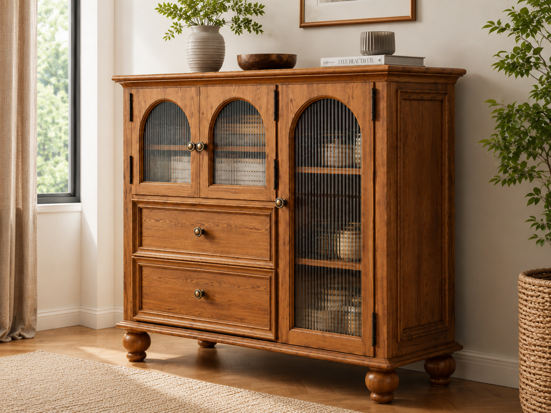 Heritage Arched Glass Sideboard