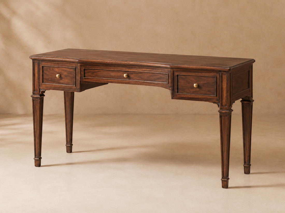 Classic Executive Three Drawer Desk