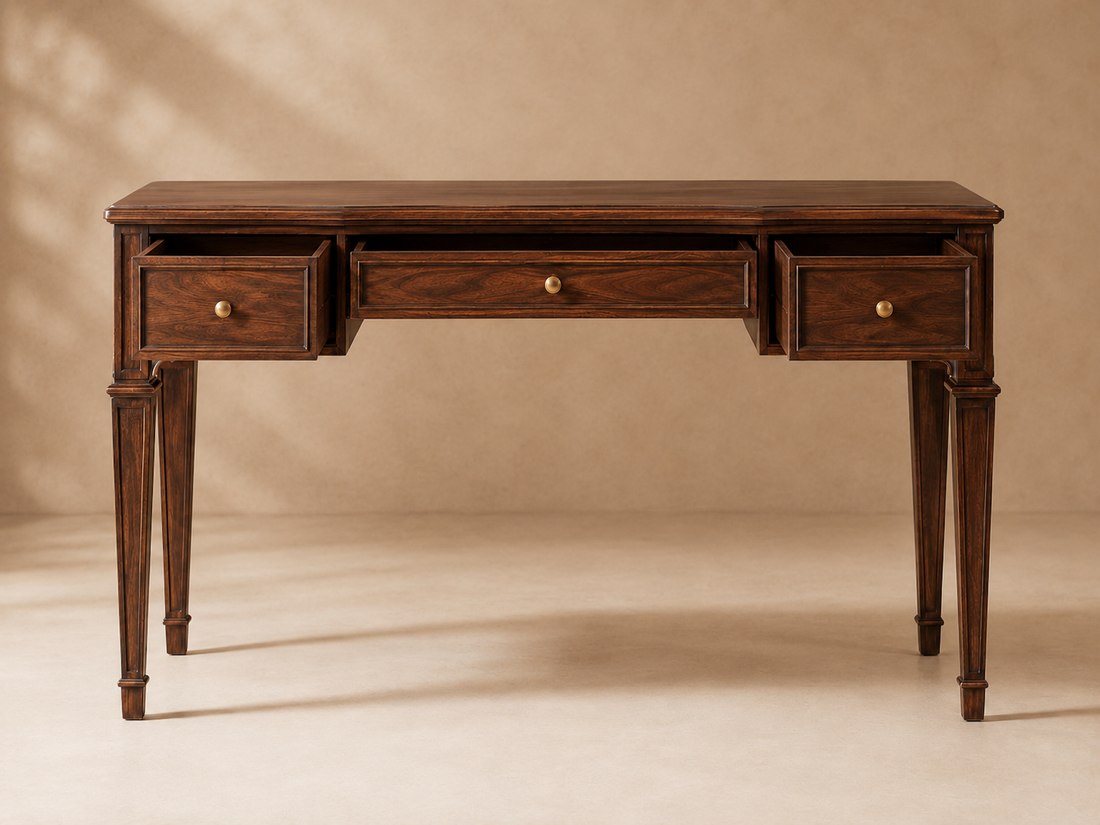 Classic Executive Three Drawer Desk