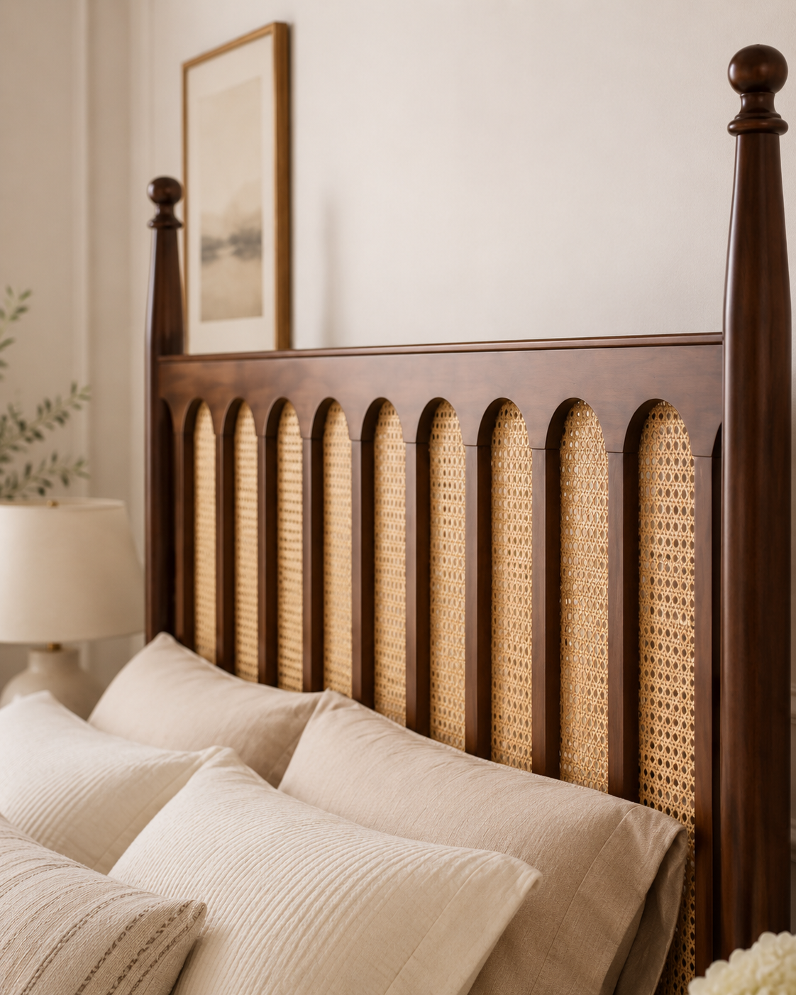 Arden Cane Panel Poster Bed