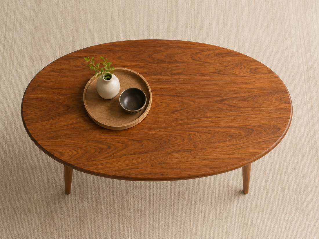 Solis Round Solid Wood Coffee Table