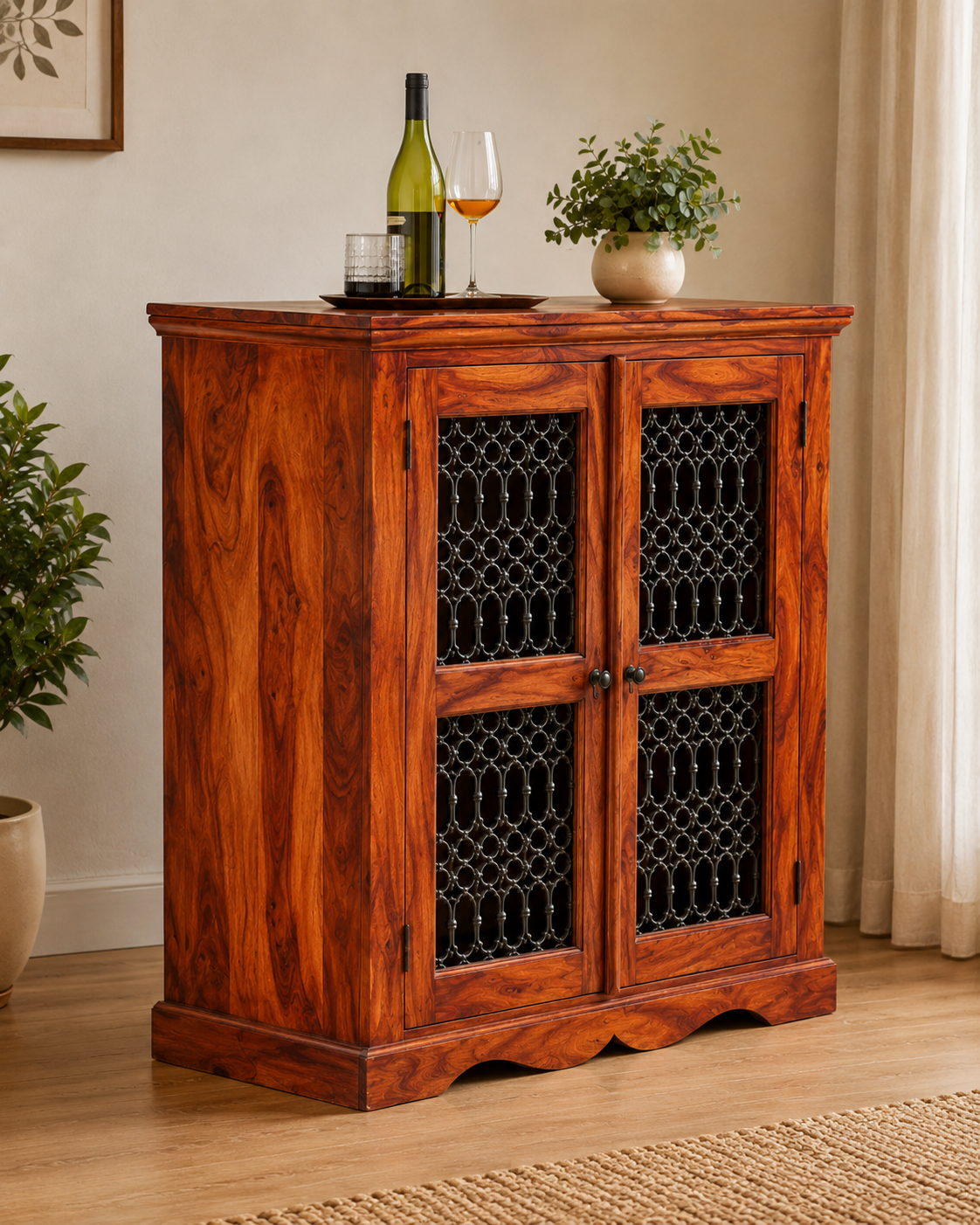Heritage Solid Wood Crockery Cabinet