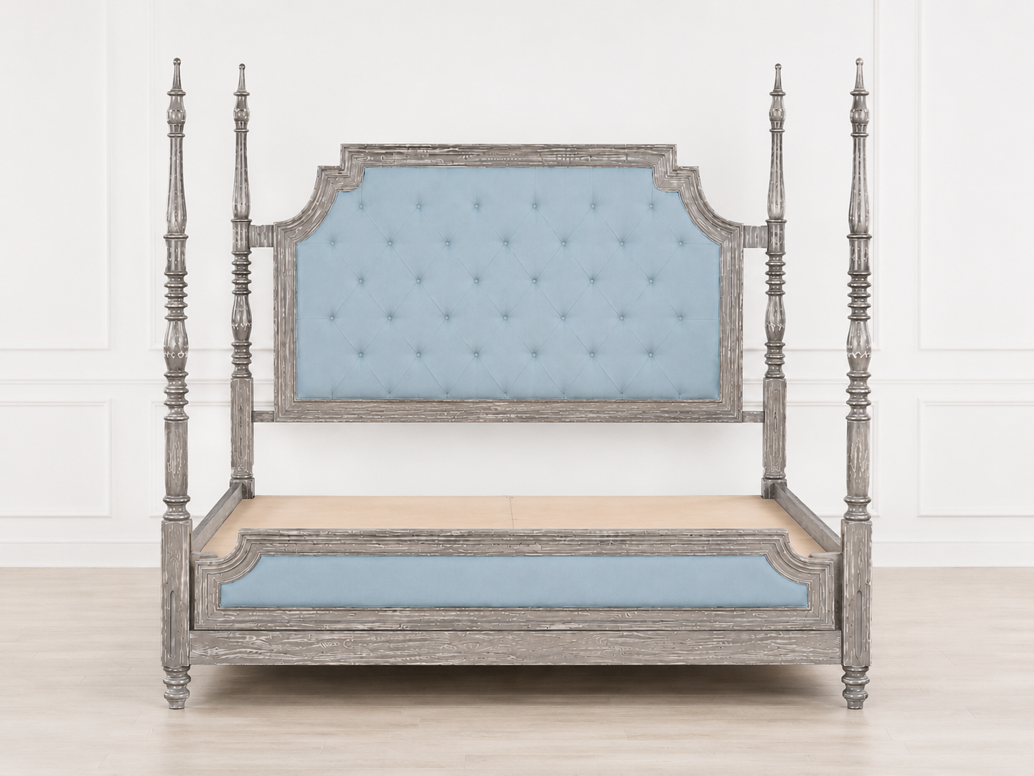 Serenity Upholstered Four Poster Bed